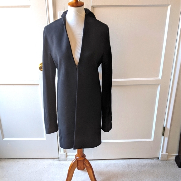 Krizia black vintage 80's wool jacket Sz M - Picture 1 of 9